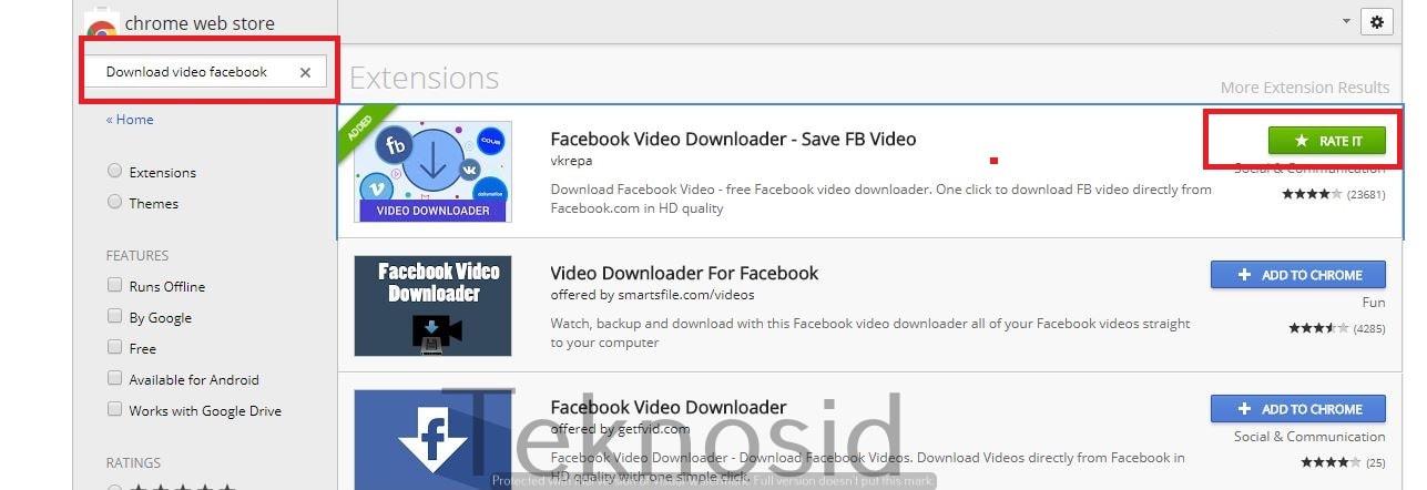 Cara Download Video Facebook menggunakan Add On (1)