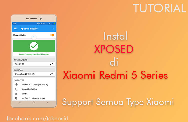 Cara Instal Xposed di Xiaomi Redmi 5A, 5 dan 5 Plus