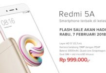 Lazada Kembali Buka Flash Sale Xiaomi Redmi 5A Pada Tanggal 7 Februari 2018
