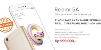 Lazada Kembali Buka Flash Sale Xiaomi Redmi 5A Pada Tanggal 7 Februari 2018