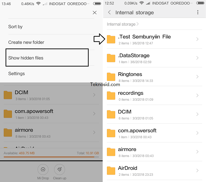 Cara Menyembunyikan File, Foto dan Video di Android Tanpa Aplikasi - 2