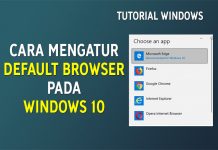 Cara Mengganti / Atur Default Browser Pada Windows 10
