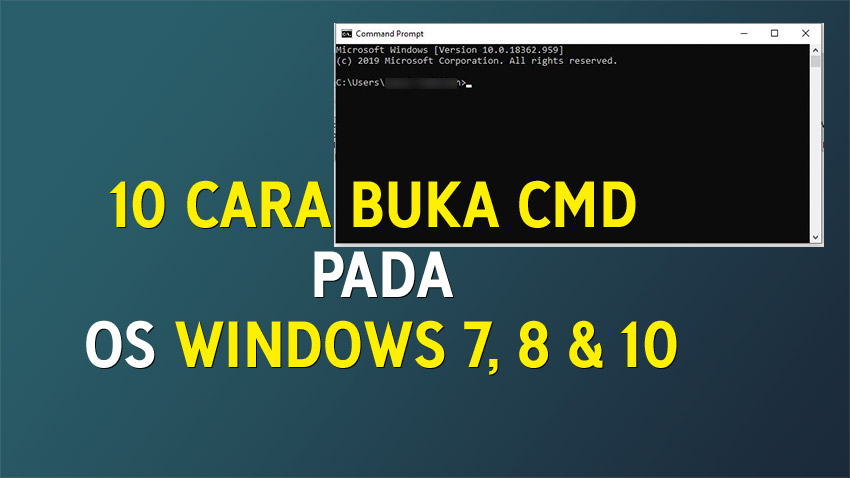 Cara membuka file lewat cmd